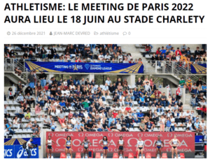 LE MEETING DE PARIS 2022