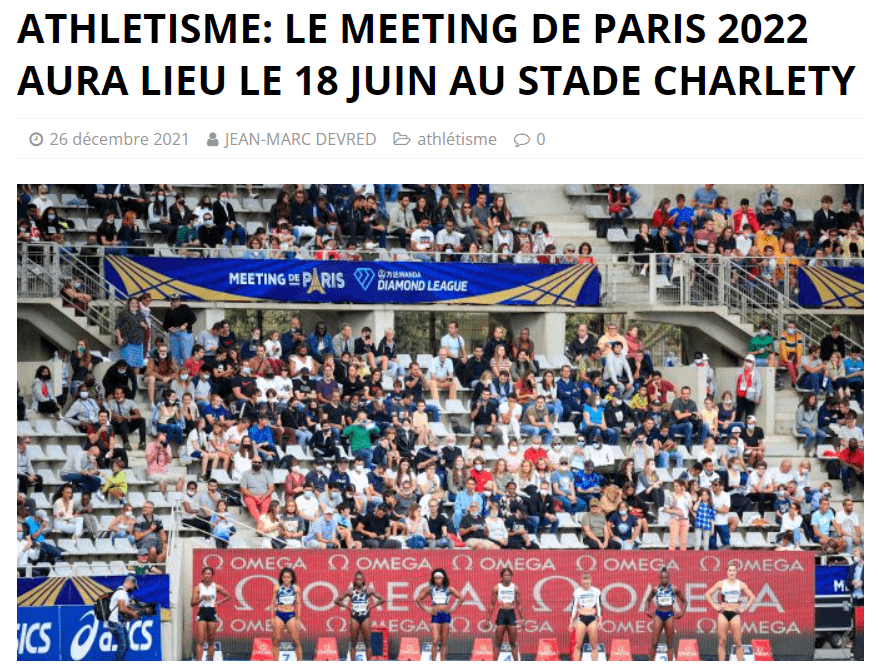Lire la suite à propos de l’article LE MEETING DE PARIS 2022